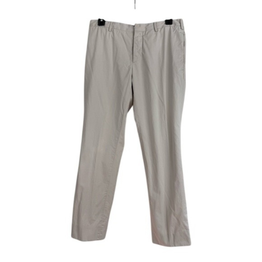 Prada Milano Light Beige Cotton Chino Trousers Pants IT 48 US‎ 12 Quiet Luxury